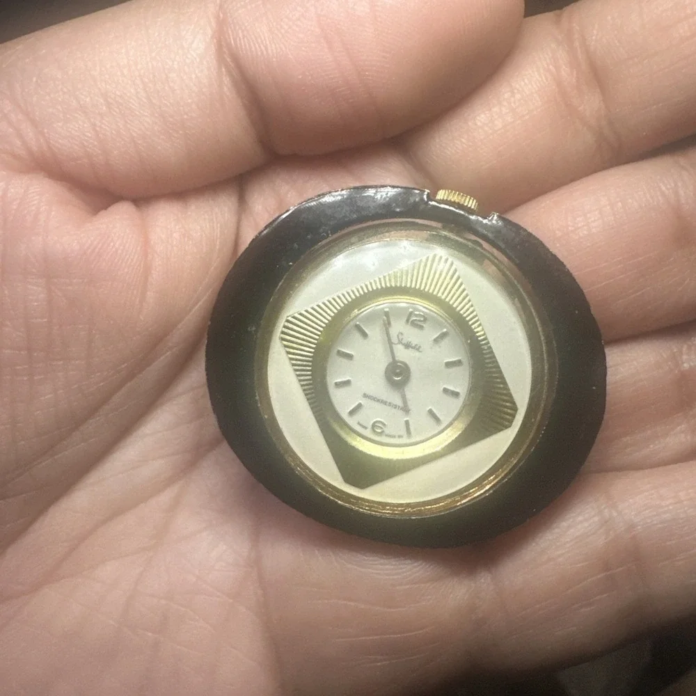 Works VTG Sheffield Shockprotected Swiss Made Manual Wind‎ Pocket Watch - Runs